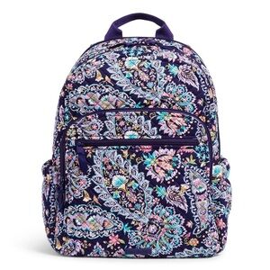 Vera Bradley Purple Paisley XL Campus Backpack